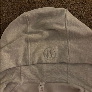 Lululemon Gray Cropped Scuba Full-Zip